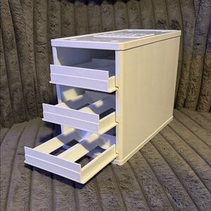 White Multi-Drawer Storage Organizer Craft Stack
